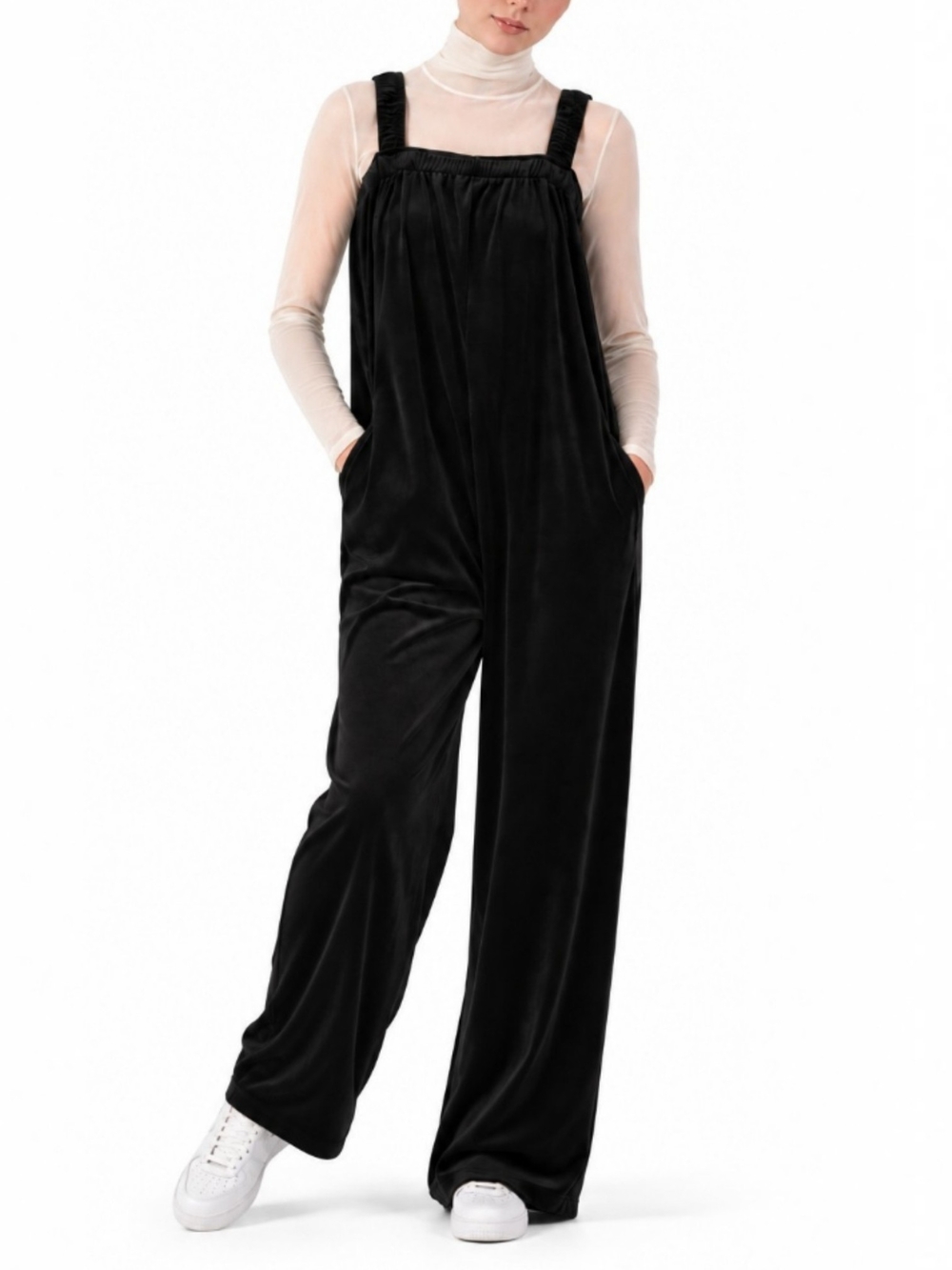 Isabella Velvet Velour Jumpsuit S Black Balletcore Whimsigoth CozyCore Lounge